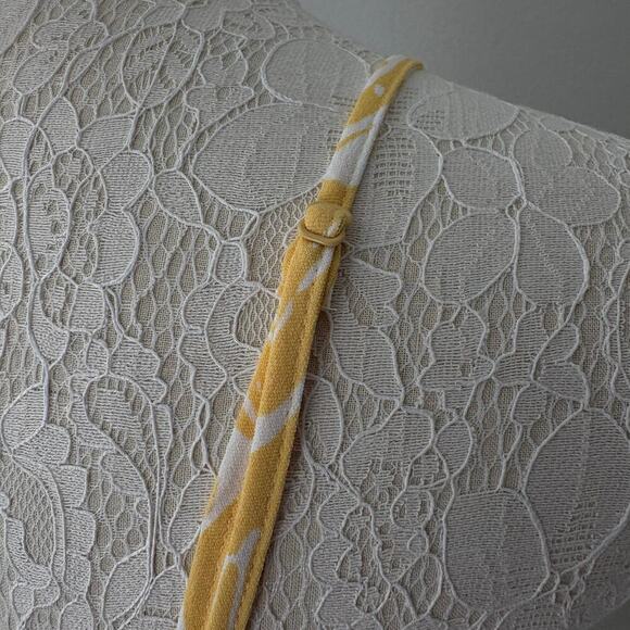 Nine West butter yellow wrap midi dress M adjustable strap resort sundress NWT - Picture 8 of 12